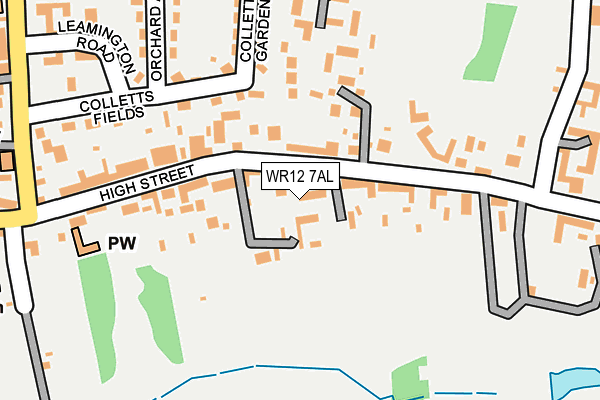 WR12 7AL map - OS OpenMap – Local (Ordnance Survey)