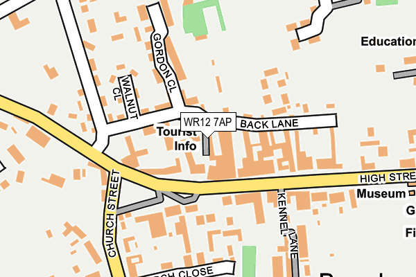 WR12 7AP map - OS OpenMap – Local (Ordnance Survey)