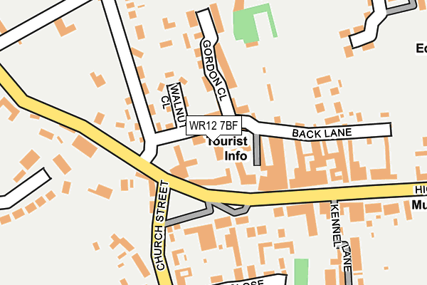 WR12 7BF map - OS OpenMap – Local (Ordnance Survey)