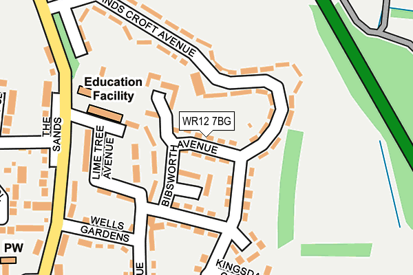 WR12 7BG map - OS OpenMap – Local (Ordnance Survey)