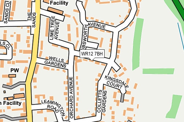WR12 7BH map - OS OpenMap – Local (Ordnance Survey)