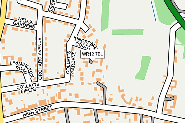 WR12 7BL map - OS OpenMap – Local (Ordnance Survey)