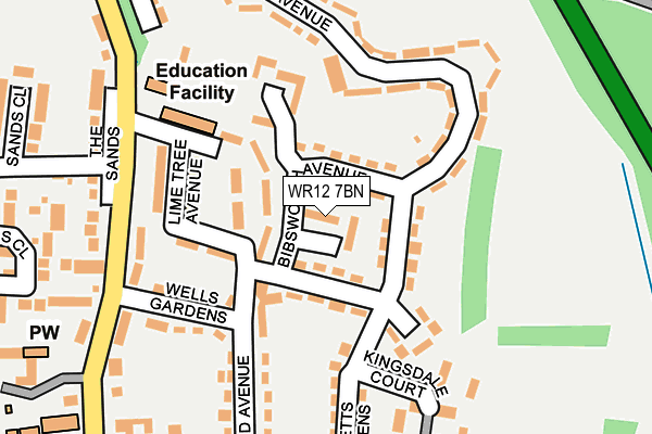 WR12 7BN map - OS OpenMap – Local (Ordnance Survey)