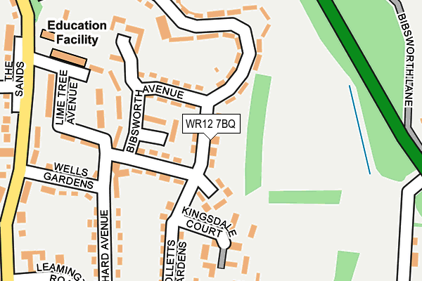 WR12 7BQ map - OS OpenMap – Local (Ordnance Survey)