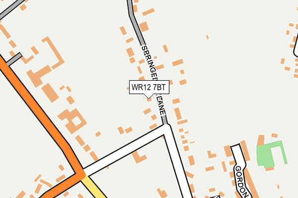 WR12 7BT map - OS OpenMap – Local (Ordnance Survey)