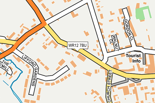 WR12 7BU map - OS OpenMap – Local (Ordnance Survey)