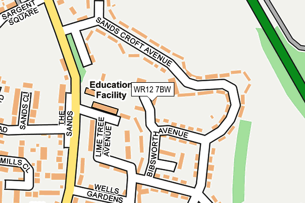 WR12 7BW map - OS OpenMap – Local (Ordnance Survey)