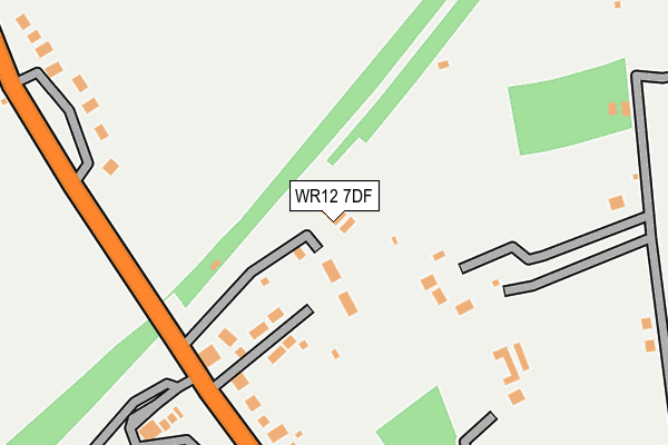 WR12 7DF map - OS OpenMap – Local (Ordnance Survey)