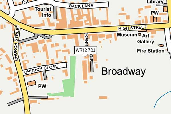 Map of BROADWAY CAR SHOW CIC at local scale