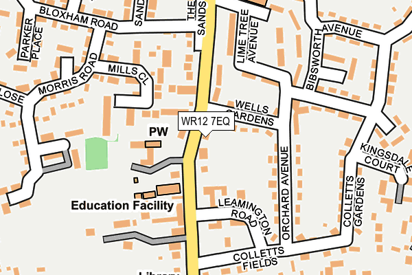 WR12 7EQ map - OS OpenMap – Local (Ordnance Survey)