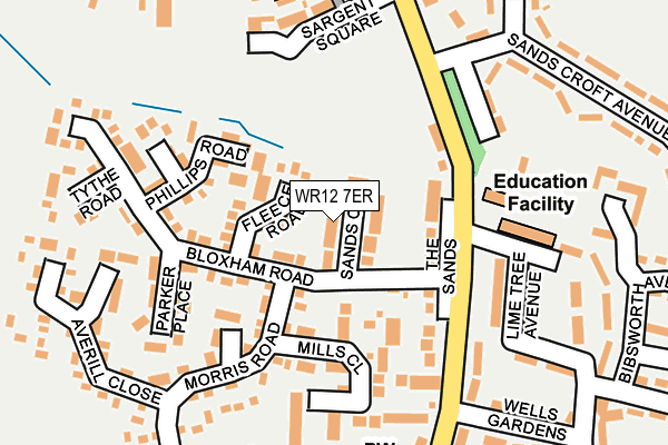WR12 7ER map - OS OpenMap – Local (Ordnance Survey)