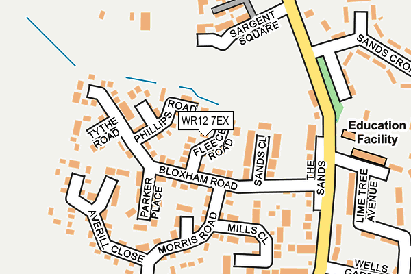 WR12 7EX map - OS OpenMap – Local (Ordnance Survey)