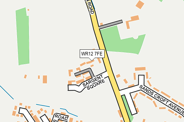 WR12 7FE map - OS OpenMap – Local (Ordnance Survey)
