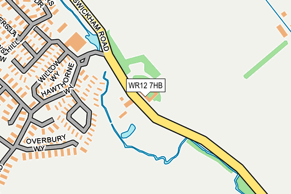 WR12 7HB map - OS OpenMap – Local (Ordnance Survey)