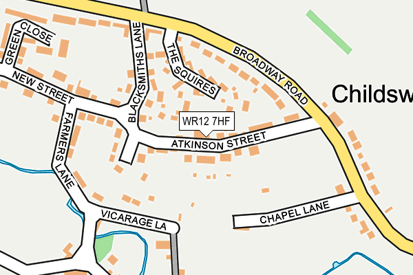 WR12 7HF map - OS OpenMap – Local (Ordnance Survey)