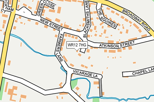 WR12 7HG map - OS OpenMap – Local (Ordnance Survey)