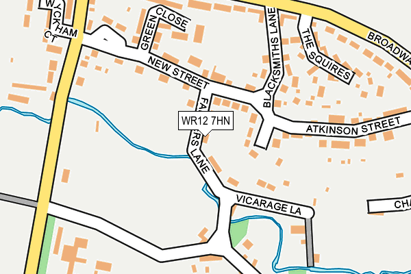 WR12 7HN map - OS OpenMap – Local (Ordnance Survey)