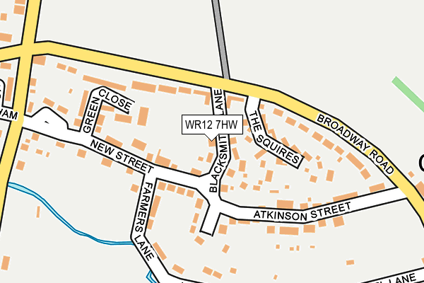 WR12 7HW map - OS OpenMap – Local (Ordnance Survey)