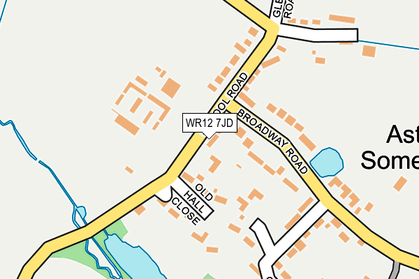 WR12 7JD map - OS OpenMap – Local (Ordnance Survey)