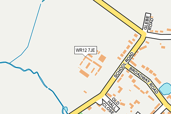 WR12 7JE map - OS OpenMap – Local (Ordnance Survey)