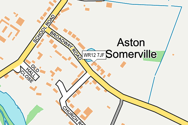 WR12 7JF map - OS OpenMap – Local (Ordnance Survey)