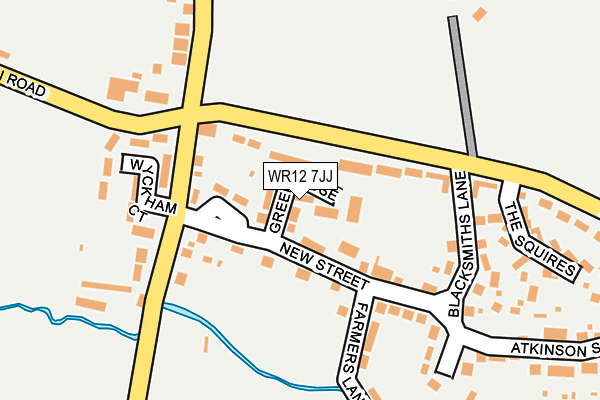 WR12 7JJ map - OS OpenMap – Local (Ordnance Survey)
