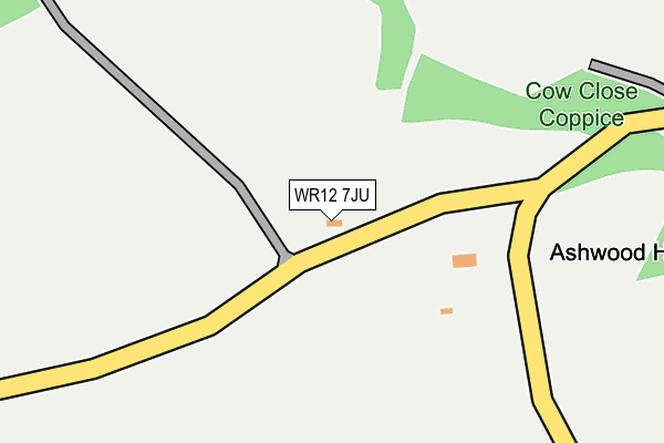 WR12 7JU map - OS OpenMap – Local (Ordnance Survey)