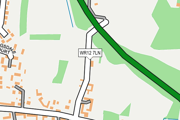 WR12 7LN map - OS OpenMap – Local (Ordnance Survey)