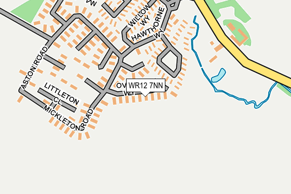 WR12 7NN map - OS OpenMap – Local (Ordnance Survey)