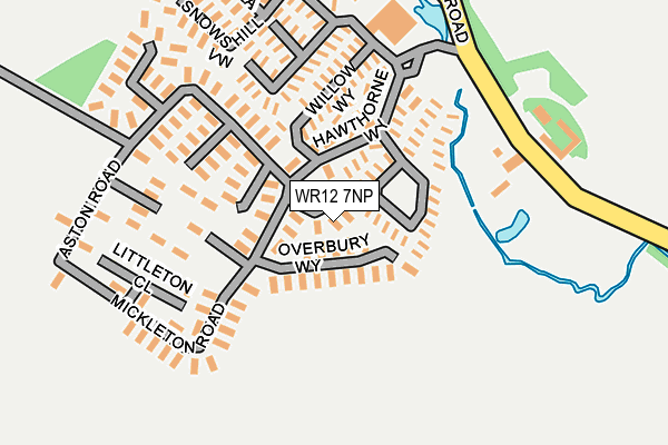 WR12 7NP map - OS OpenMap – Local (Ordnance Survey)