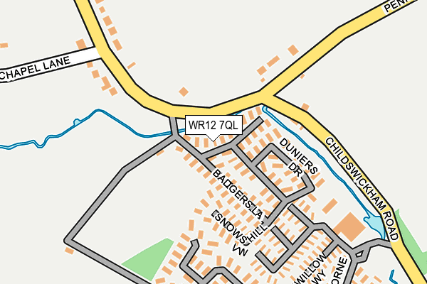 WR12 7QL map - OS OpenMap – Local (Ordnance Survey)