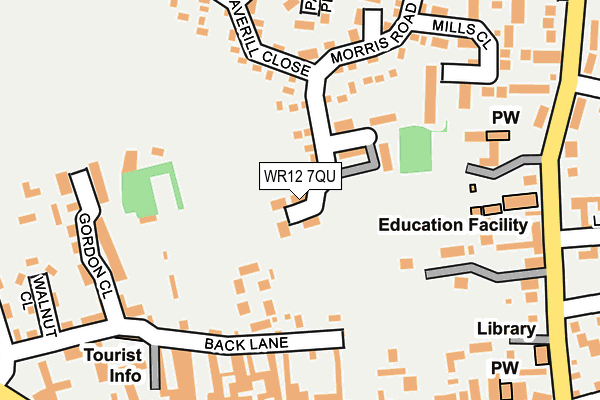 WR12 7QU map - OS OpenMap – Local (Ordnance Survey)