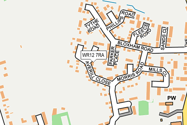 WR12 7RA map - OS OpenMap – Local (Ordnance Survey)