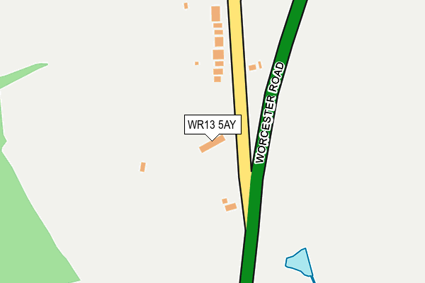 WR13 5AY map - OS OpenMap – Local (Ordnance Survey)