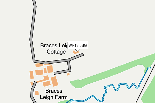 WR13 5BG map - OS OpenMap – Local (Ordnance Survey)