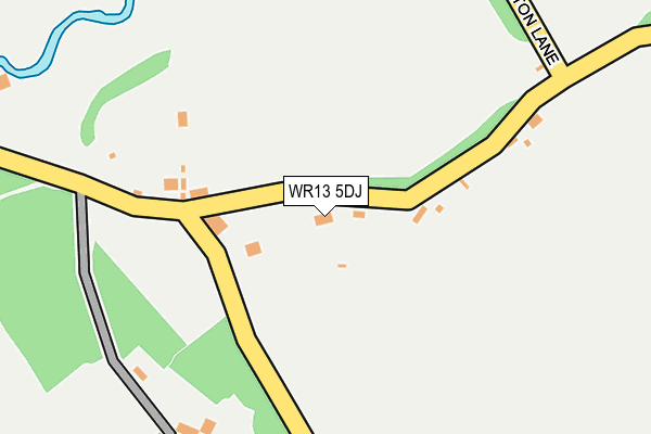 WR13 5DJ map - OS OpenMap – Local (Ordnance Survey)