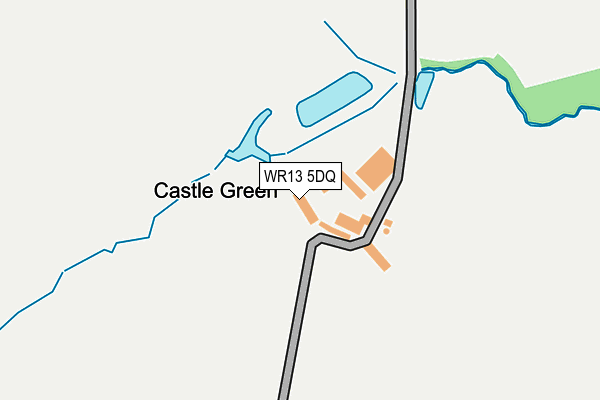 WR13 5DQ map - OS OpenMap – Local (Ordnance Survey)