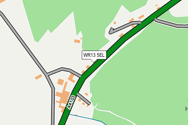 WR13 5EL map - OS OpenMap – Local (Ordnance Survey)