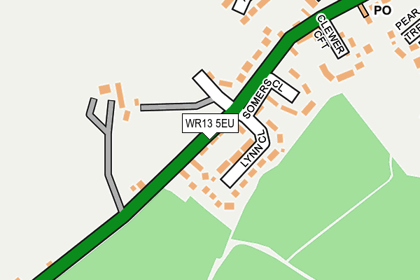 WR13 5EU map - OS OpenMap – Local (Ordnance Survey)