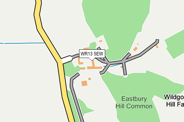 WR13 5EW map - OS OpenMap – Local (Ordnance Survey)