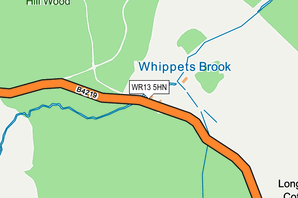 WR13 5HN map - OS OpenMap – Local (Ordnance Survey)