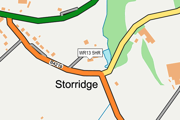 WR13 5HR map - OS OpenMap – Local (Ordnance Survey)