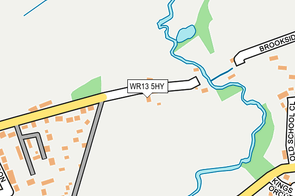 WR13 5HY map - OS OpenMap – Local (Ordnance Survey)