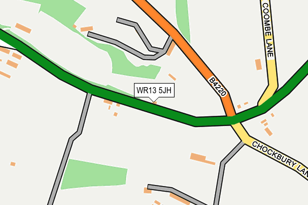 WR13 5JH map - OS OpenMap – Local (Ordnance Survey)