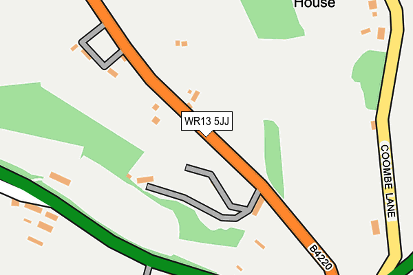 WR13 5JJ map - OS OpenMap – Local (Ordnance Survey)