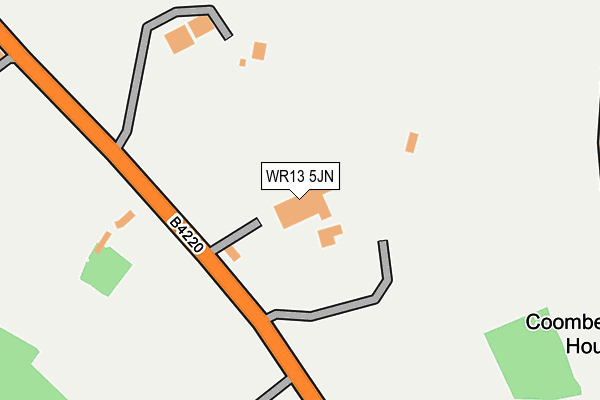 WR13 5JN map - OS OpenMap – Local (Ordnance Survey)