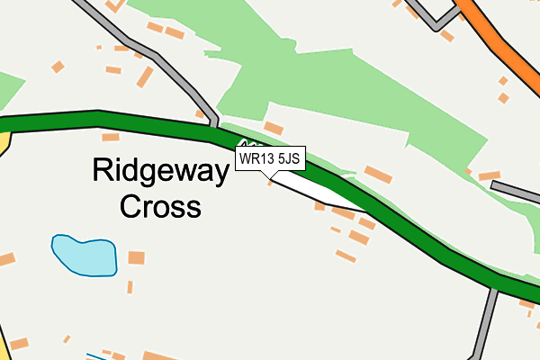 WR13 5JS map - OS OpenMap – Local (Ordnance Survey)