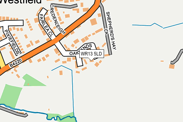 WR13 5LD map - OS OpenMap – Local (Ordnance Survey)