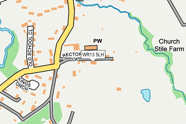 WR13 5LH map - OS OpenMap – Local (Ordnance Survey)