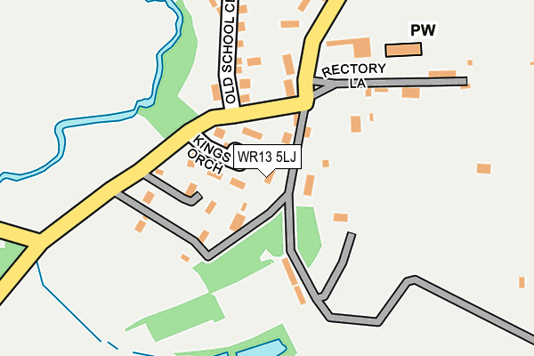 WR13 5LJ map - OS OpenMap – Local (Ordnance Survey)